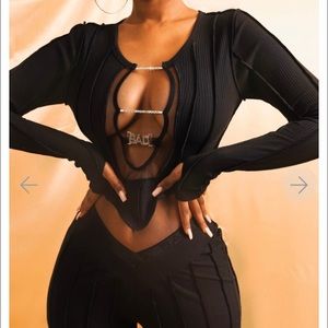 Bad Society Club Icy Ribbed Crop Top